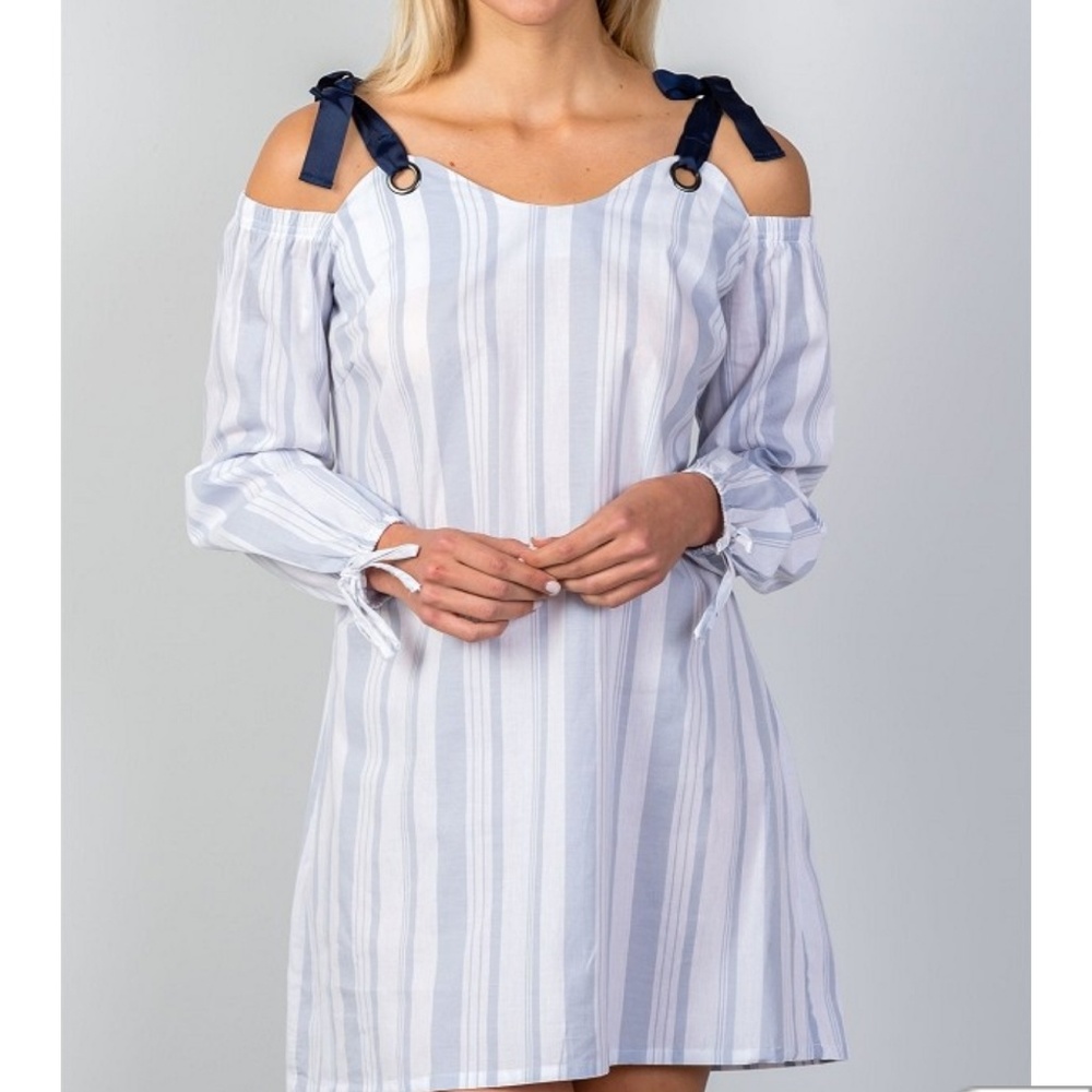 ♥️SALE! BLUE STRIPED DRESS